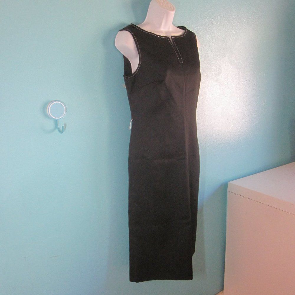 Morton Myles for Billy Marks Vintage Black Knee Length Dress Womens Size M 36" B